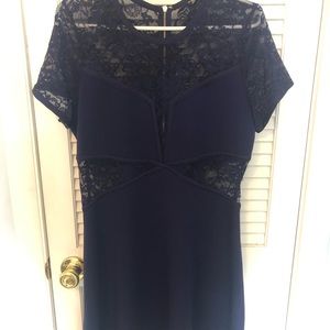 Express Short Sleeve Lace Dress